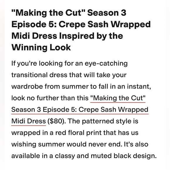 MAKING THE CUT Draped Shoulder Sash Wrapped Black Midi Dress,Women’s Sz S - Picture 6 of 7